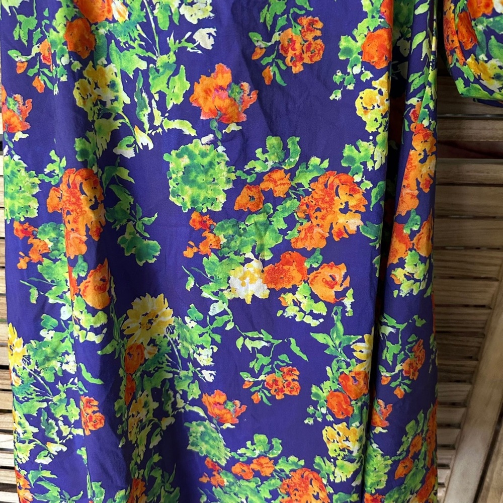 CAROLINE CONSTAS Minivestido Palmer in Navy Summer Floral size XS - Picture 6 of 8